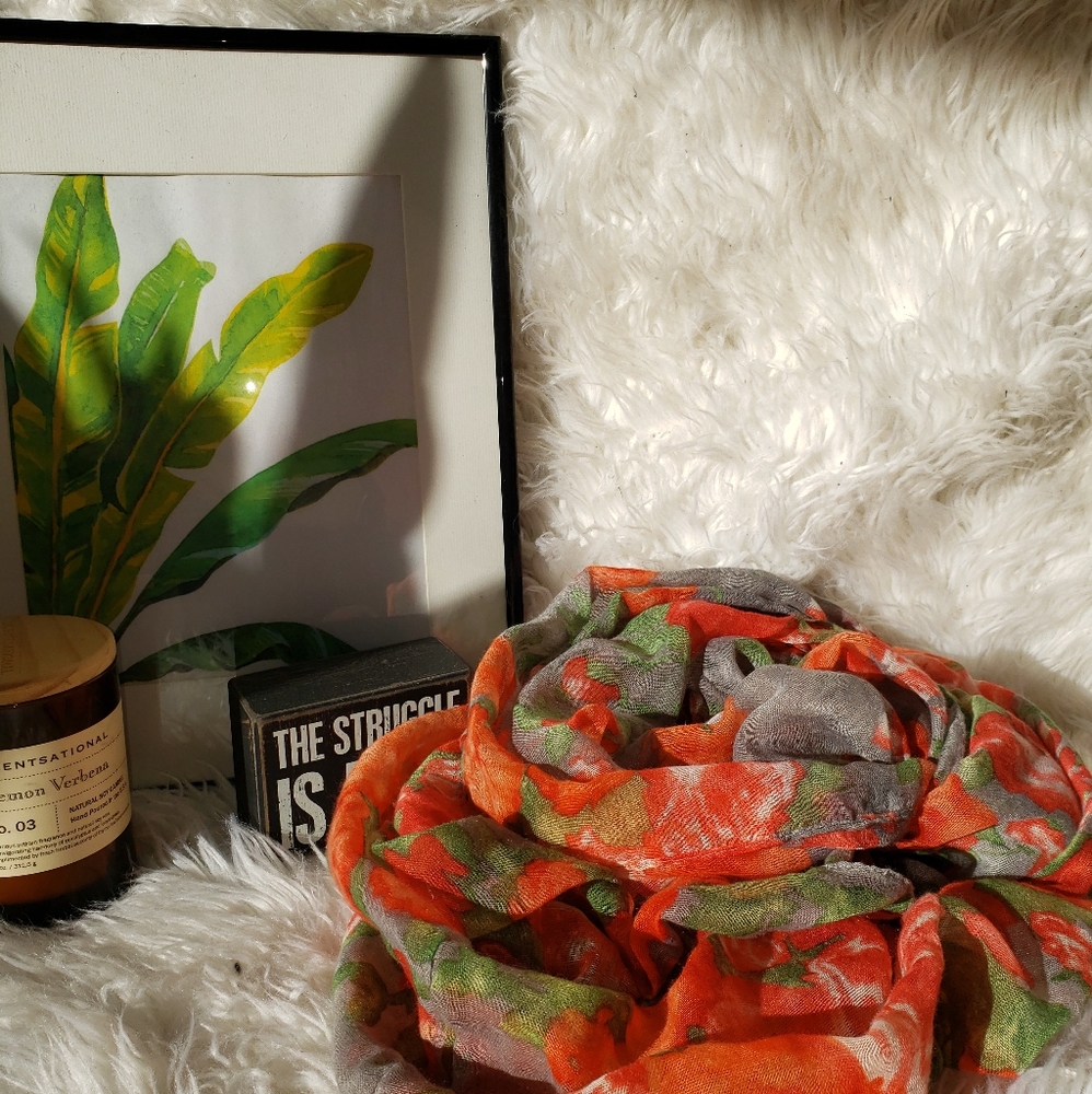 Flower Infinity Scarf